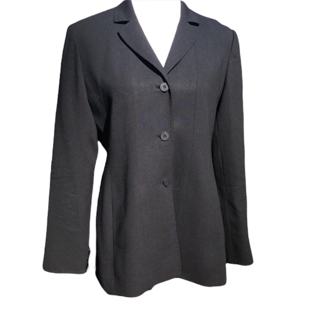 ๐๏ธ# 316 EUC Doncaster Wool Black Blazer - Picture 2 of 8